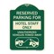 Signmission Reserved Parking for Hotel Staff Unauthorized Vehicles Towed Away Alum Sign, 24" x 18", G-1824-23097 A-DES-G-1824-23097 - alternate 1